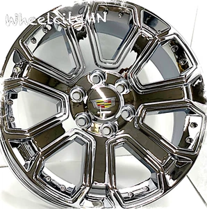 20” Chrome 5660 Replica Wheels fits 2020 Cadillac Escalade Platinum 6x5.5 +31 - Picture 1 of 6