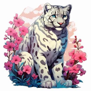 Snow Leopard Vinyl Decal Sticker for Car, Laptop, Tumbler and More. # 0011481 - Picture 1 of 1