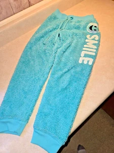Oh-So Soft Loungewear "Smile" Girls (size 8) 100% Polyester Pajama Pants - Picture 1 of 5