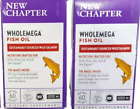 2 NEW CHAPTER WHOLEMEGA FISH OIL WILD SALMON 935MG OMEGA 60 X2 120 BSE-FREE GELS