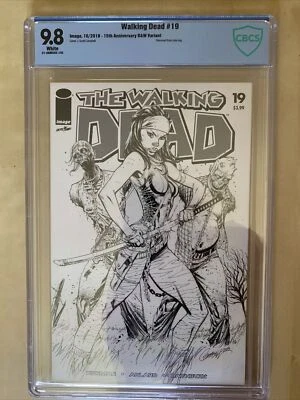 Walking Dead 19 - CBCS 9.8 - 15th Anniversary Black and White Variant - Image 1 of 2
