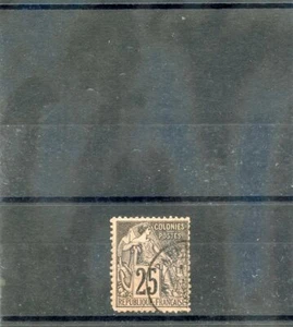 Tahiti Forerunners YT 54 1881 25c SCHWARZ/ROT, PAPEETE 1JUN90 CDS $ 100 - Bild 1 von 1