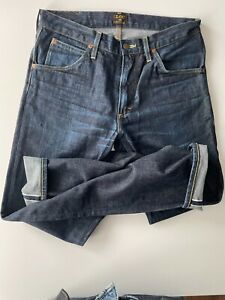 LEE 101Z, worn in good condition, waist 31 leg 34 Selvedge vintage jeans. Japan