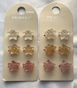 12 Mini Star Hair Clips- Primark -(For Little Girls) - Picture 1 of 3