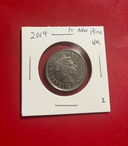 2004 UK Elizabeth II 10 New Pence Coin - Nice World Coin !!! - Picture 1 of 2