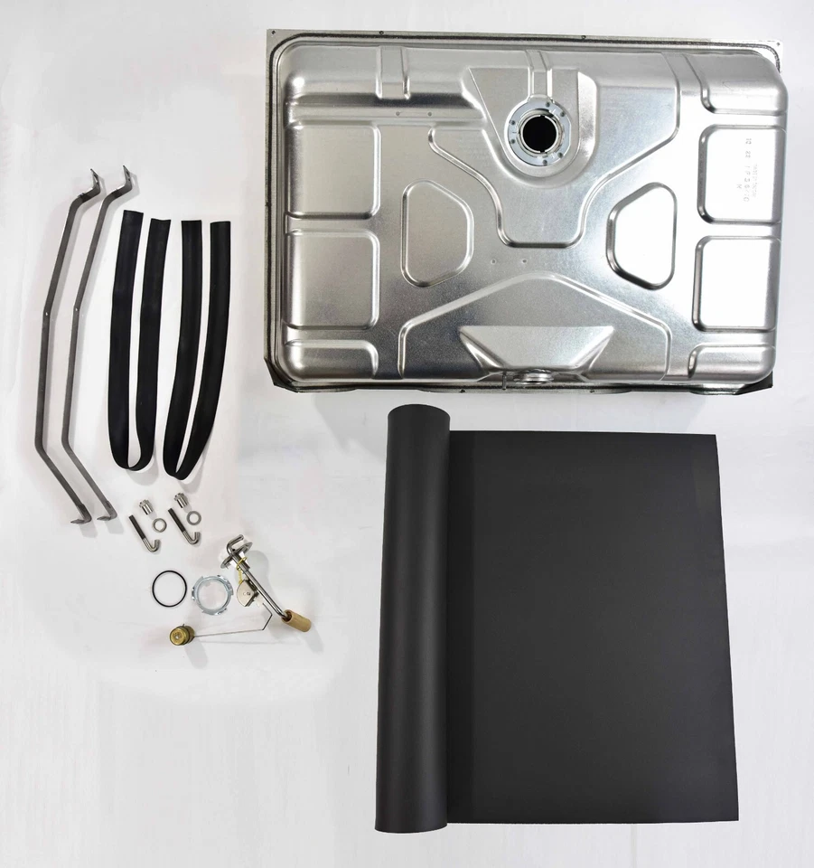 Ford Thunderbird 1961-1963 acabado OE tanque de gasolina de acero, unidad de envío, correas, almohadilla Foto 1 de 4