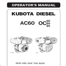 Bedienungsanleitung für Kubota Dieselmotor AC60 OC60 OC80 OC95