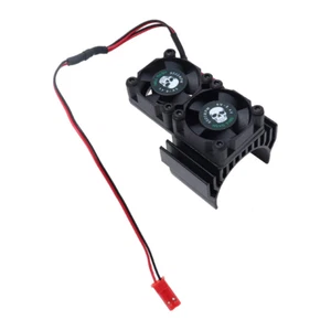Ventilador de motor RC radiador disipador de calor de aluminio ventilador de refrigeración doble para coche de radiocontrol 1/10 540/55 - Imagen 1 de 5
