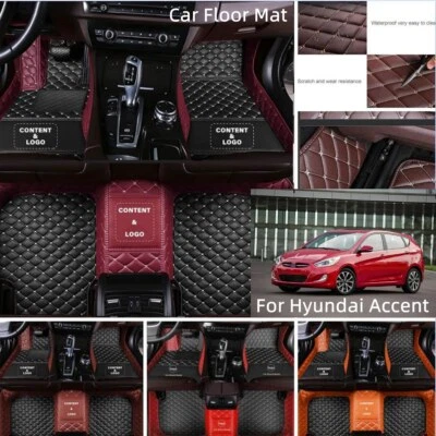 For Hyundai Accent 1999-2024 Car Floor Mats Custom Handmade Carpets Cargo Liners Foto 1 de 4