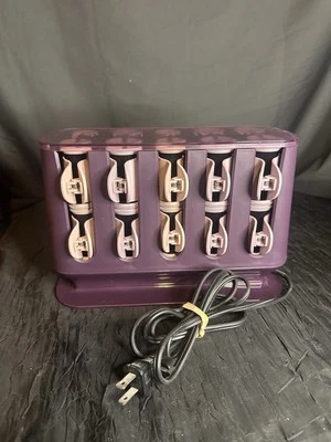 Rodillos fijadores de cabello Remington Pro púrpura Thermaluxe tecnología térmica avanzada Foto 1 de 4