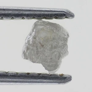 Raw 0.48 Carat Gem Loose Natural White Grey Fancy Rough Diamond - Picture 1 of 2