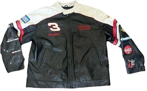 Giacca da corsa Dale Earnhardt Sr Wilson in pelle Chase autentica NASCAR/Toppe XL - Foto 1 di 10