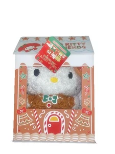 Almohada Hello Kitty Navidad Pan de Jengibre Peluche Sherpa Abrazador Nueva Con Etiquetas - Imagen 1 de 3