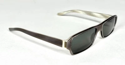 Armações de óculos Gucci GG1461 fina retangular cinza escuro e claro Itália 130, década de 1990 - Imagem 1 de 4