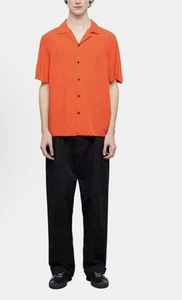 THE KOOPLES Camicia Uomo Rosso Arancione Viscosa Tg S Nuova - Foto 1 di 7