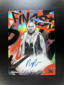 2025 Topps Finest WWE Pete Dunne Finest Autografi Nero Rifrattore /25 Auto - Foto 1 di 3