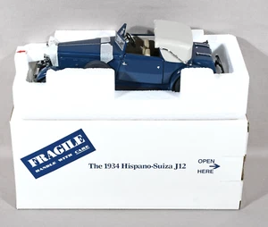 Danbury Mint 1934 Hispano-Suiza J12 Blue 1:24 Scale Never Displayed - Picture 1 of 6
