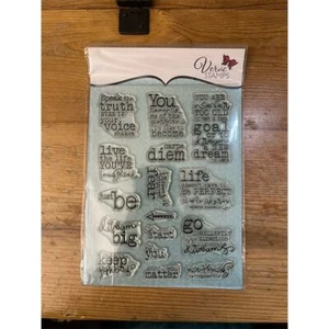 Verve Stamps Words of Wisdom Unmounted Stamp Set 16 Pieces - Picture 1 of 3