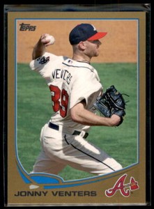 2013 Topps Gold Jonathan Venters #201 Atlanta Braves   SN2013