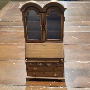 Dollhouse Miniature-Vintage Goebel Butterfly Drop Down Secretary - Picture 1 of 6
