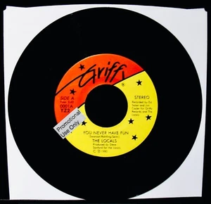 THE LOCALS: Rare NY Power Pop Garage Promo 45-You Never Have Fun-GRIFFY #0001 - Bild 1 von 2