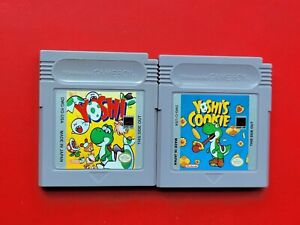 Yoshi & Yoshi's Cookie Game Boy Original Authentic Lot 2 GB Games Fast Shipping!