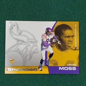 Randy Moss 2002 Pacific Titanium Football Card #6 Shadows Minnesota Vikings - Picture 1 of 13