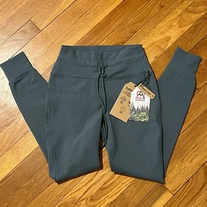 Avalanche Outdoor Supply Dark Sage Fleece Lined Stretch Legging Pants Womens S - Picture 1 of 10