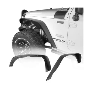 Hooke Road Wrangler JK Steel Fender Flares Front & Rear Flat Fender Mud Guard... - Picture 1 of 9