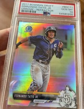 ✨2017 Bowman Draft Chrome Refractor FERNANDO TATIS JR #BDC71 - PSA 10 - Padres