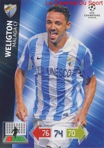 U55 WELIGTON MALAGA CF BRAZIL CARD CHAMPIONS LEAGUE ADRENALYN 2013 PANINI