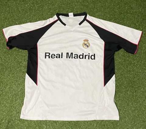 Real Madrid Soccer Jersey Size XL White Shirt Dry Fit Tee Mens Cover