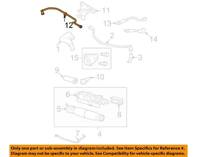 Componentes de emisión del sistema de emisiones Ford OEM 06-08 Expedition tubo 5L3Z9D289A Foto 1 de 2