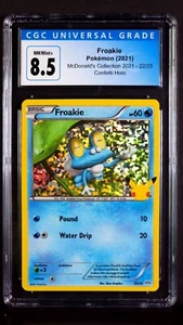 Froakie Confetti Holo 22/25 McDonald's Collection NM/Mint+ CGC 8.5 2021 Stamped - Picture 1 of 2