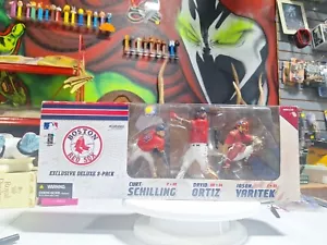 McFarlane Toys - Boston Red Sox 3 Pack - Schilling, Varitek, Ortiz - MLB 2008 - Picture 1 of 8