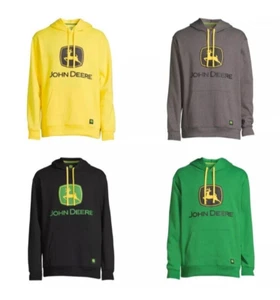 John Deere - Men’s and Big Men’s - Graphic Logo Fleece Pullover Fleece Hoodie - Picture 1 of 6