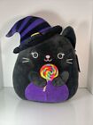 Squishmallow Autumn The Cat With Witch Hat Lollipop 16 Inch New Wtag Nwt