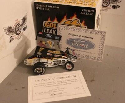 1997 Jeff Swindell Gold Eagle 1/25 GMP Diecast Sprint Car Autographed - Image 1 of 2