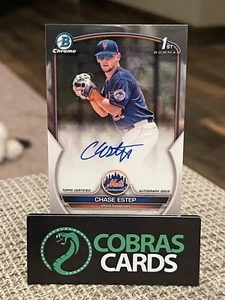 2023 Bowman Chrome Chase Estep 1st Prospect Auto #CPA-CE $ .99 Shipping - Picture 1 of 2