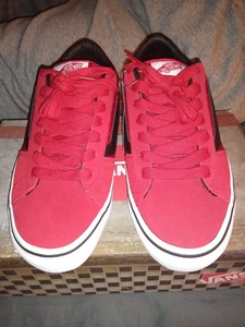 red vans shoes