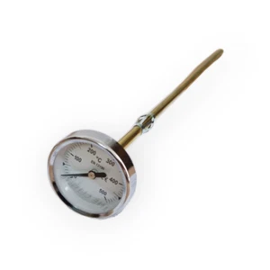 THERMOMÈTRE POUR FOUR À BOIS À FUMÉE SONDE DEGRÉS 500C LONG CM 50 - Picture 1 of 2