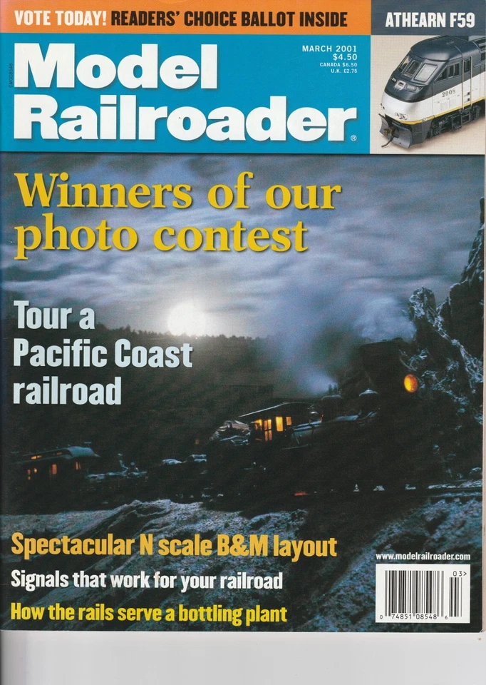 Model Railroader  Magazine - March 2001 - Photo Contest - Image 1 of 1
