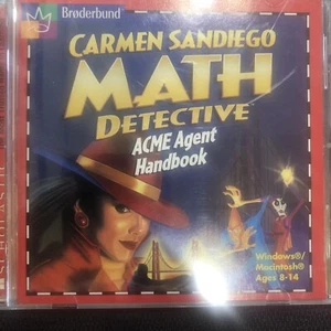 Carmen San Diego Math Detective ACME Agent Handbook Cd Rom - Picture 1 of 4