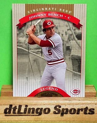 2002 Donruss Classics JOHNNY BENCH #153 Reds "Legend" HOF /1500 - Image 1 of 4
