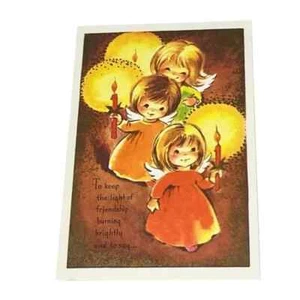 Brownie by Rust Craft To Keep the Light of Friendship Vtg Christmas Card CBX - Picture 1 of 4