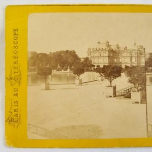 Stereoview N C A Paris Au Stereoscope Luxembourg Palace Fountain Circa 1900 (O) - Picture 1 of 5