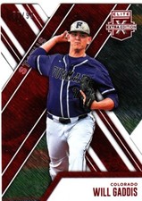 2017 Panini Elite Extra Edition Status Red Die-Cut  #77/99 Will Gaddis #86