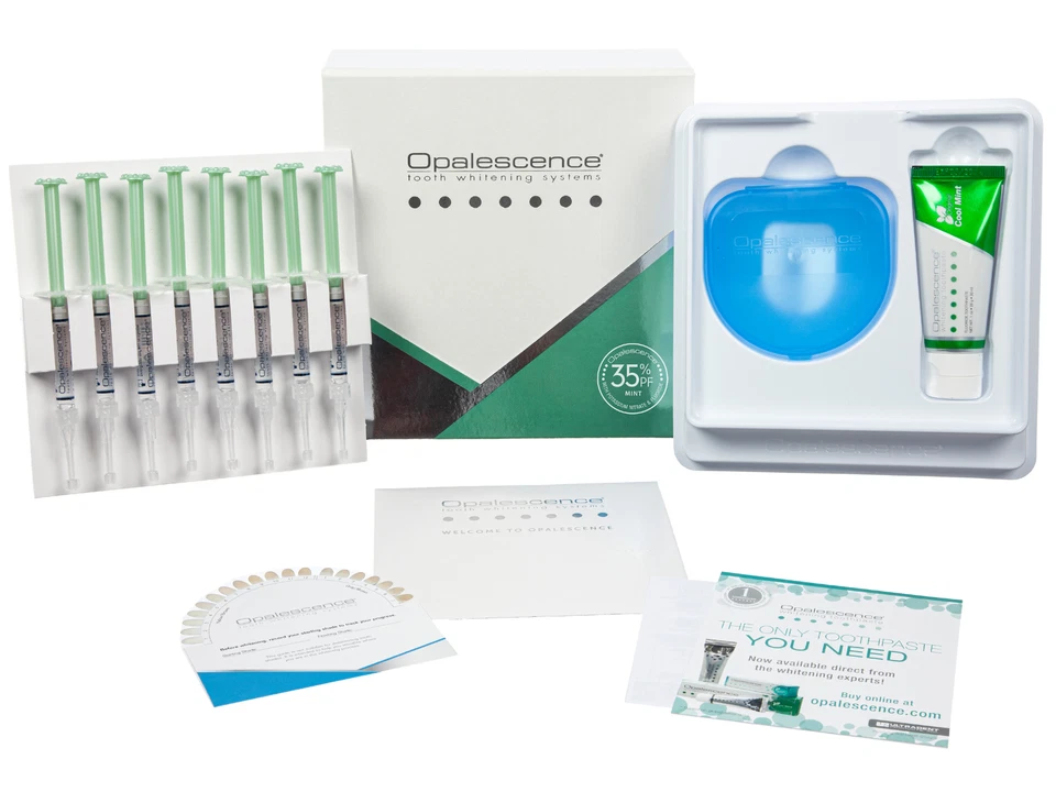 OPALESCENCE PF 35% TOOTH WHITENING MINT PATIENT KIT 8 - 1.2 ML SYRINGES 5373 - Image 1 of 1