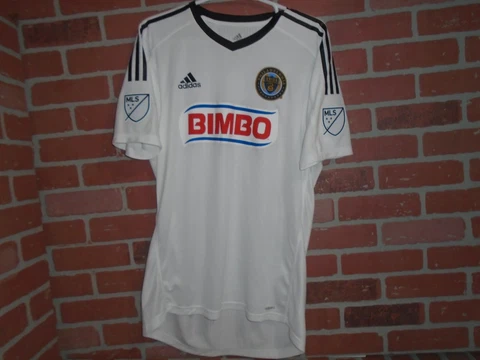 PHILADELPHIA UNION WOMANS MLS SOCCER JERSEY USA SIZE 6 MADE BY ADIDAS Cover