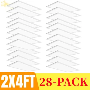 0-10V Dimmable 2x4 LED Light Fixture,100-277v 75W LED Drop Ceiling Light Fixture - Picture 1 of 20